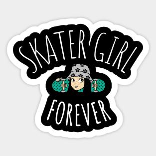 Skater Girl Forever Sticker